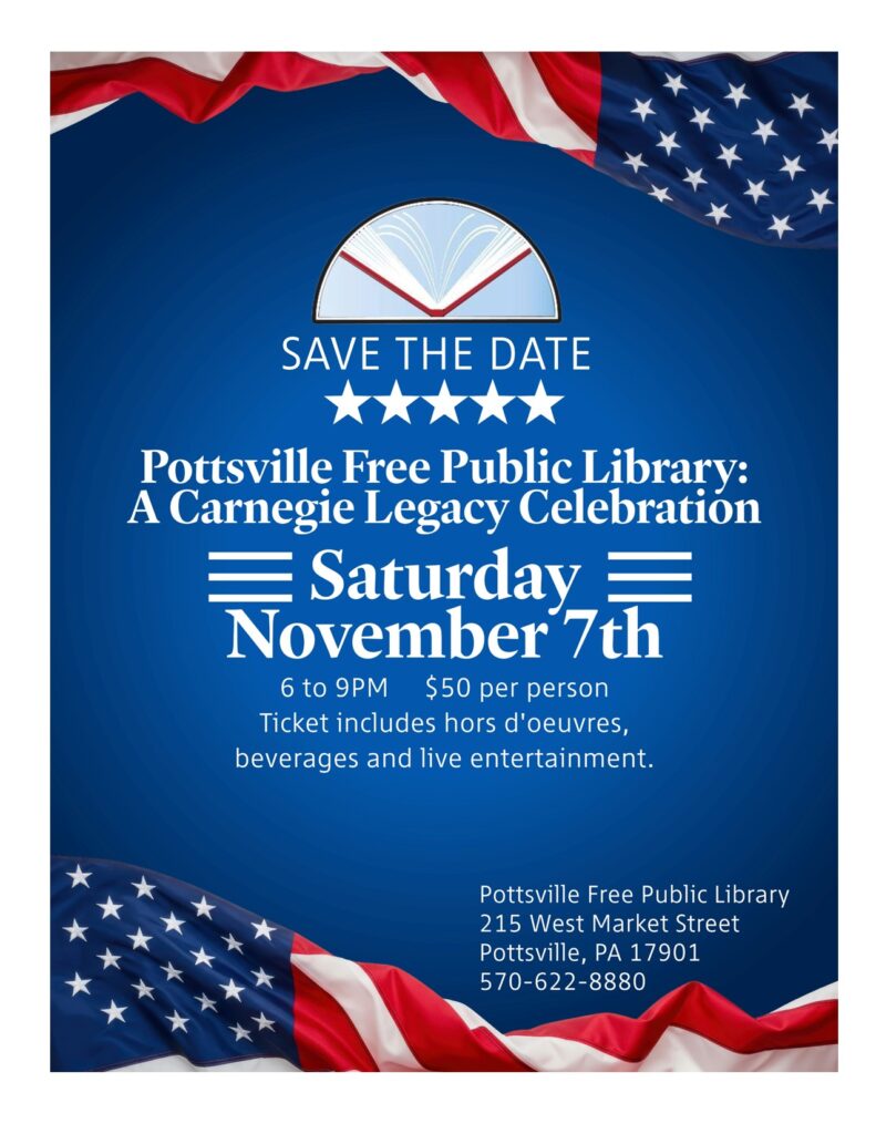 Flyer describing Carnegie Legacy gala on November 7th, 2026.