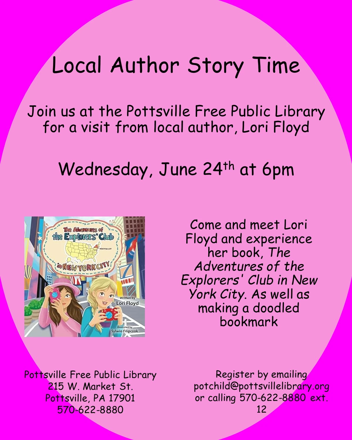 Visit from Local Children's Book Author Lori Floyd