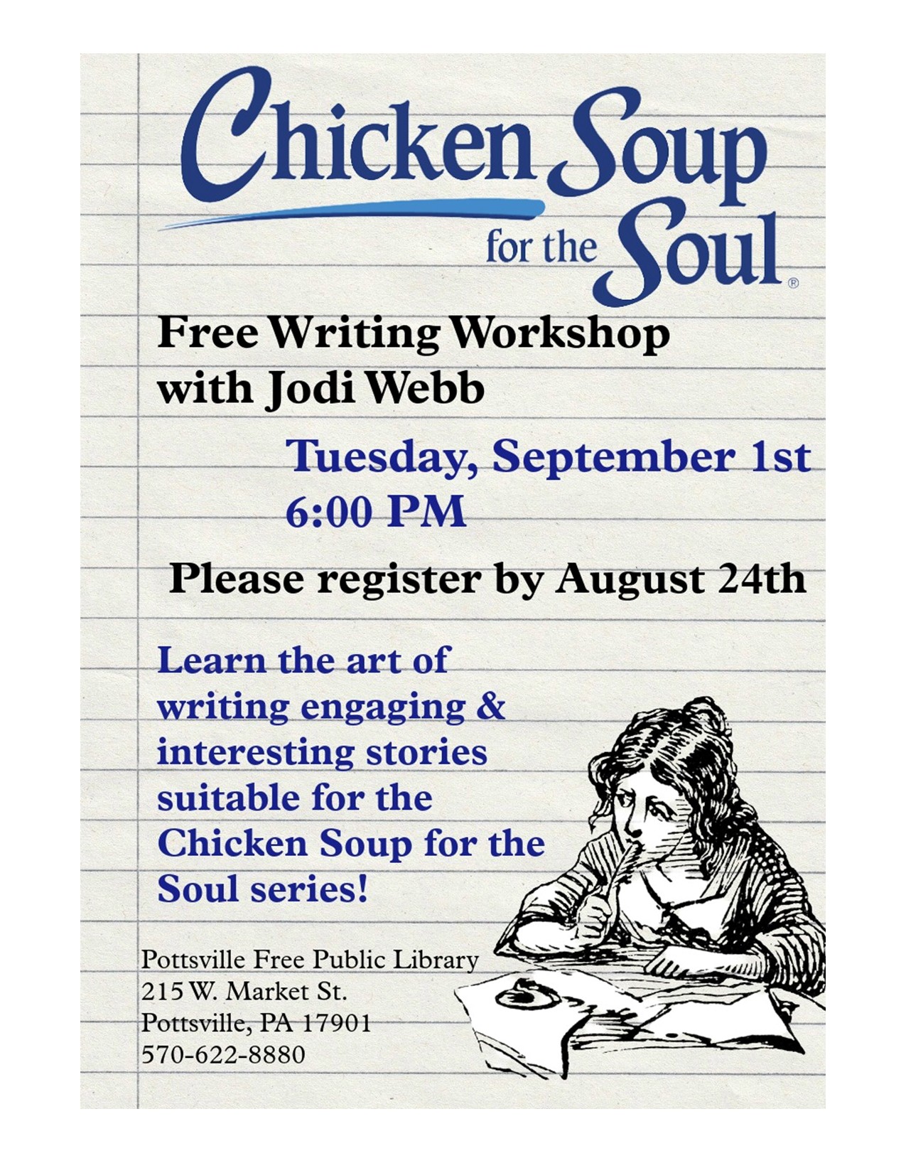 Chicken Soup for the Soul: Free Writing Workshop with Jodi Webb