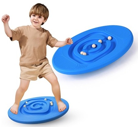 Kids maze balance board