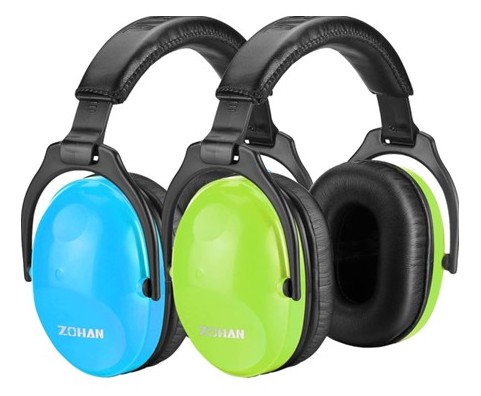 blue and green noise cancelling headphones