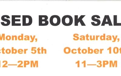 Used Book Sales @ the Pottsville Library in October