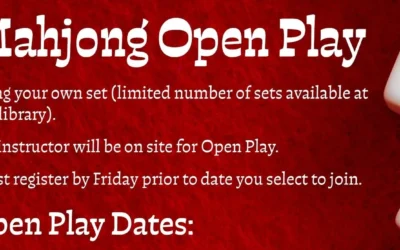 Mahjong Open Play @ the Pottsville Library